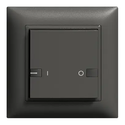 Poussoir ENC ZEP 1c/1t ON-OFF avec LED EDIZIOdue noir 