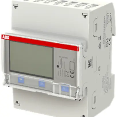 Contatore d'energia AMD ABB iBus B24 353-600, 3×6A Argento 2DI/2DO M-Bus METAS 