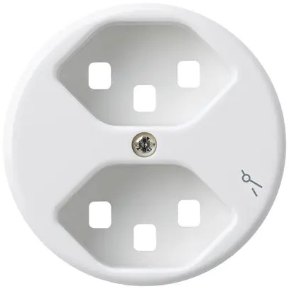Disque frontal pour prise Hager basico 2×type 23 1×S H blanc 