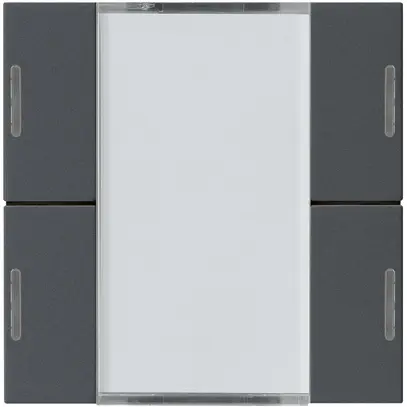 Frontset Hager kallysto LED 4×KNX systemlink/easylink anthrazit 