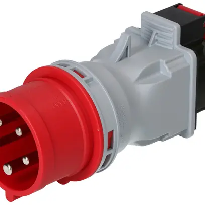 Spina d'adattazione MH spina CEE 16A/presa tipo 25 rosso 400V 16A IP44/IP55 