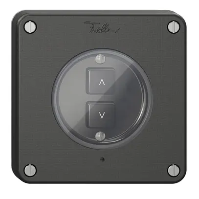 Interruttore tapparelle 1K/2T NEVO Wiser N.CO nero 