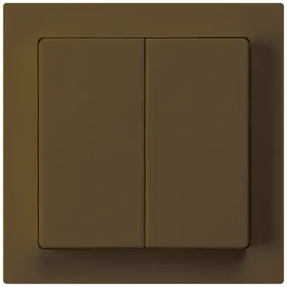 Kit frontal kallysto 60×60 brun pour interrupteur avec bouton double 