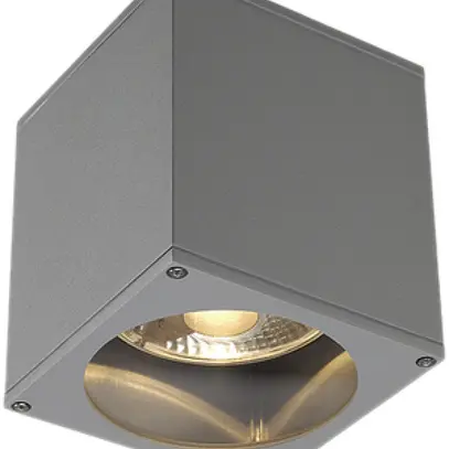 Plafoniera SLV BIG THEO CEILING OUT, GU10 75W IP44 grigio argento 