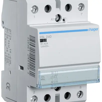 Contacteur AMD Hager 12VAC 2 fermeur 0 ouvreur 40A 3UM 