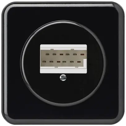 Boîte de raccordement ENC basico 2×TT83 noir 