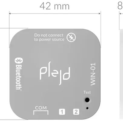 Entrée binaire RF INC Plejd WIN-01 2-canaux 1×CR2450 BT, Mesh/2.4GHz 
