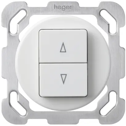 Inserto per interruttore per tapparelle INC basico con 2 tasti di comando bianco 