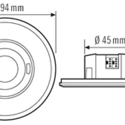 Rilevatore di presenza ENC KNX ESYLUX PD-FLAT 360i/8 RB 