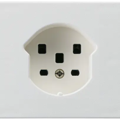 Prise type 25 INC Hager FLF avec bornes à vis blanc 