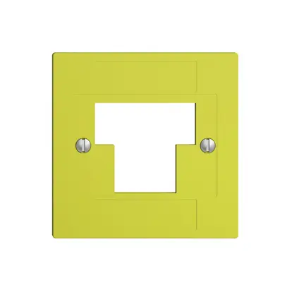 Placca frontale 1×TT,2×RJ45 lemon ITplus ITM EDIZIOdue 
