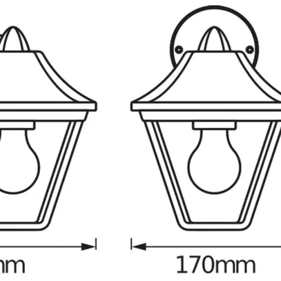 Applique LDV ENDURA CLASSIC TRAD DOWN E27 alluminio antracite IP44 