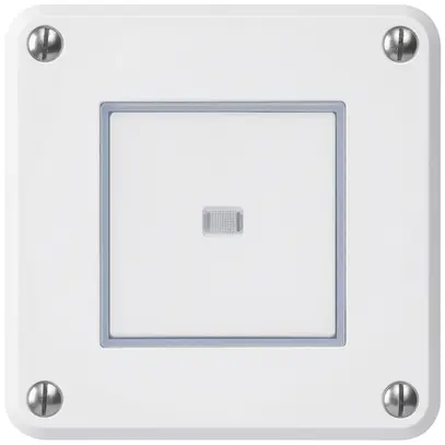 Contatto pulsante INC robusto IP55 2P bianco illuminato per combinazione 