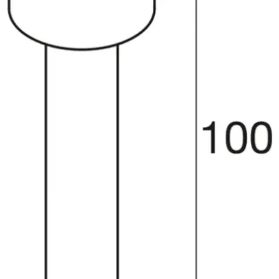 Luminaire bollard LED SLV OVALISK 100 FL 9W 600lm 3000/4000K IP65 
