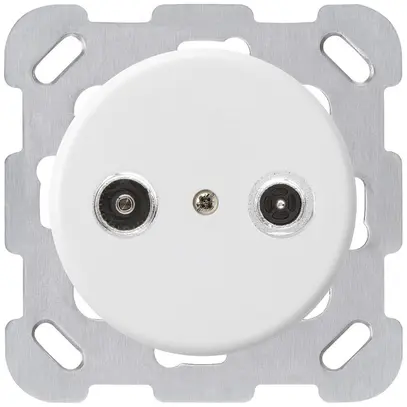 Presa d'antenna INC basico TV-R mont.B 10.5dB 2GHz bianco 