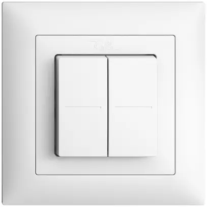 Pulsante RF Smart Light Control Feller EDIZIOdue FMI, Philips Hue 4K/2T, bianco 