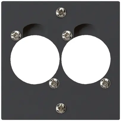 UP-Montageset für 2 XLR schwarz kallysto 