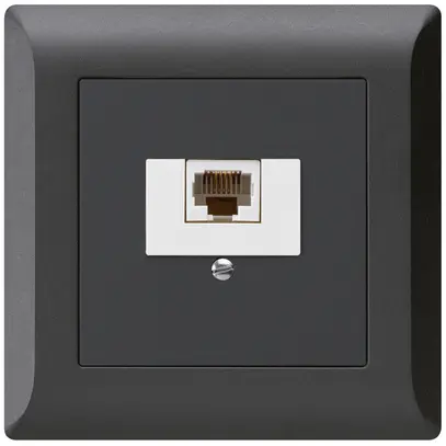 Boîte ENC kallysto.line 1×RJ45u noir 