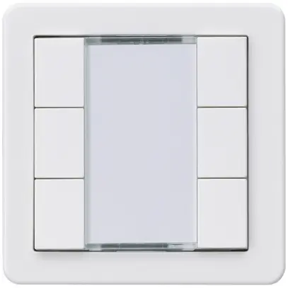 Pulsante Hager basico A KNX sestuplo bianco 