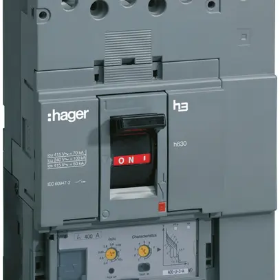 Disgiuntore generale Hager h630 50kA 4L 400A LSI 