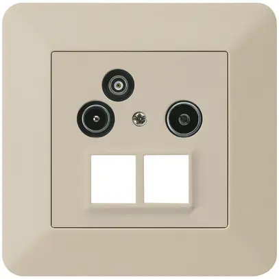 Prise pour antenne ENC R/TV/données kallysto.trend HMS 2GHz 10.5db beige 