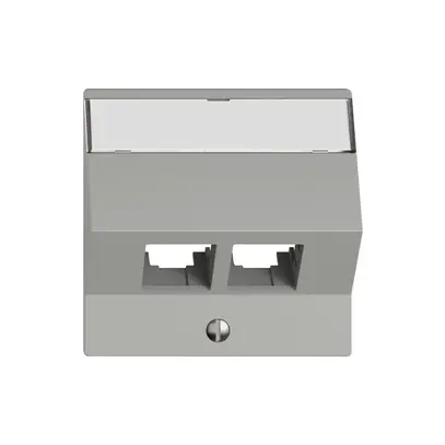 Kit di montaggio EDIZIO.liv EASYNET S-One SNAPFIX® inclinato per 2×RJ45 grc 