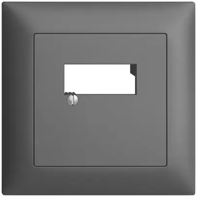 Kit frontale INC EDIZIOdue grigio scuro 88×88mm 2×RJ45 