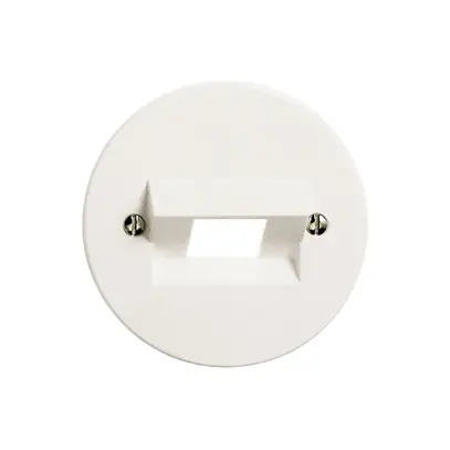 Disque frontal FH 1×RJ45 blanc ITplus 58mm 