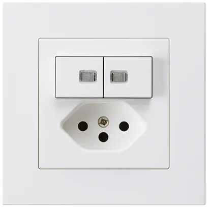 Combinazione luminosa INC kallysto.pro 3/1P+A-R+T13 bianco protezione bambini 
