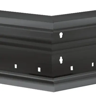 Angolo esterno Hager BR 65×100mm coperchio 80mm nero 