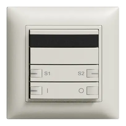 Poussoir ENC ZEP IR ON-OFF-scène 1c/2t EDIZIOdue gris clair 