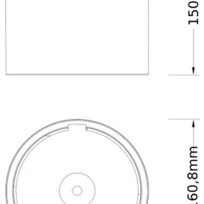 Alloggio di base LEDVANCE COMFORT alluminio Ø160×150mm grigio 