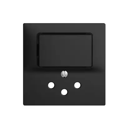 Kit frontal EDIZIOdue noir 60×60mm T12 