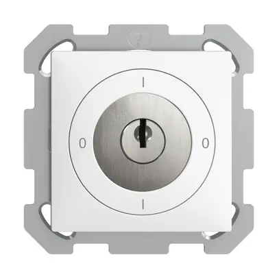 Interruttore rot. INC EDIZIOdue 0/3P bianco, con serratura di sicur. 