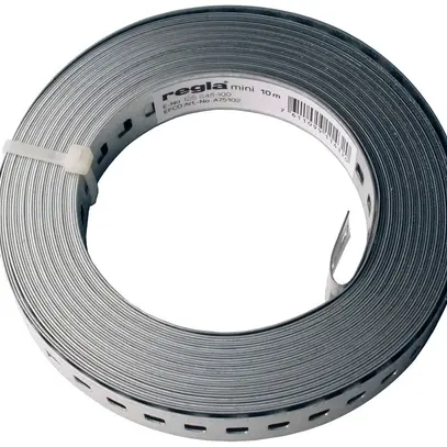 Nastro perforato Regla Mini R18 zincato, 18×0.6mm, lunghezza 10m 