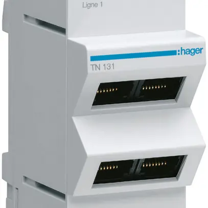 Panneau patch 1×4RJ45 pour VDI téléphone analogique 