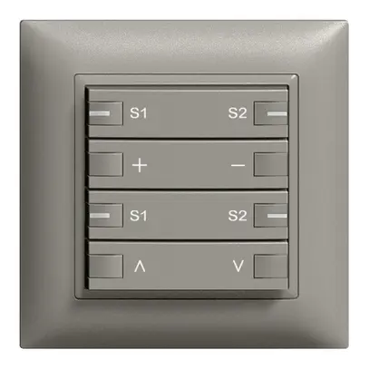 Variatore INC ZEP 2c/4t st. c/sec.mot.scen. EDIZIOdue grigio scuro 