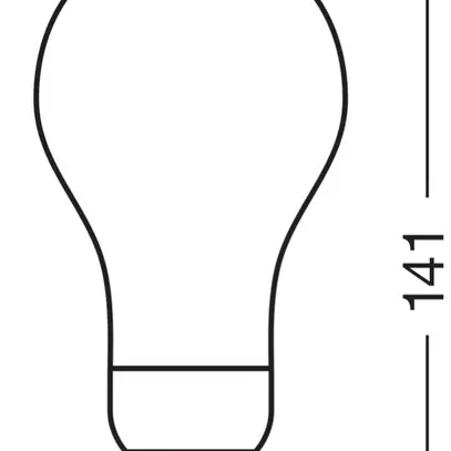 Lampada LED LEDVANCE CLAS A E27 18W 2452lm 2700K REG Ø70×128mm tipo A opaco 