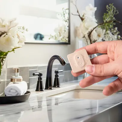 Multicapteur RF AP Shelly BLU H&T IP54 BLE -20…60°C 37×37×10mm mocha 