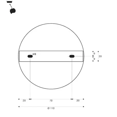 Pendelleuchte SLV FORCHINI 70 PD 40W Ø700mm schwarz/gold 