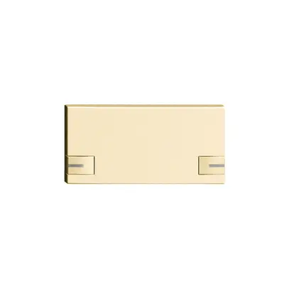 Tasto 1/2 KNX/elettronic.c.LED EDIZIOdue 2×comando simplice vanille 