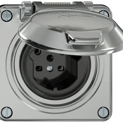 Presa ELEMENT SNAPFIX® 1×tipo 15 10A 440V con coperchio IP20 all 