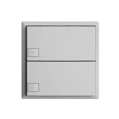 Pulsante KNX RGB EDUE, 250mW, c.LED RGB, 2×pulsante, com.1×tasto, grc 