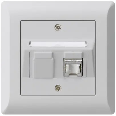 Presa INC kallysto.line C cat.6 1RJ45/s grigio chiaro 