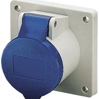 Prise INC CEE 16A 3P 6h 230V bleu droite Mennekes 