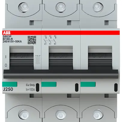 Disjoncteur ABB S803P-B100-R 3P 400V B-100A 50kA 4.5UM 