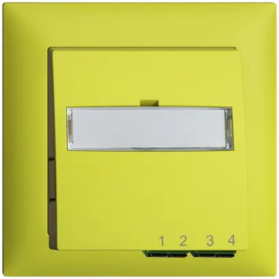 Boîte de raccordement ENC FTTH EDIZIOdue FH 2×LC APC Duplex FMI lemon 