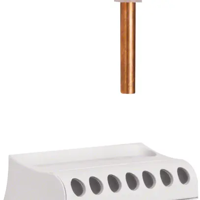 Barre N Hager pour distributeur à barrette laiton 100A 6 bornes de connexion 