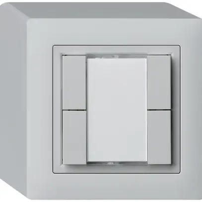 Poussoir universel AP 4×kallysto avec LED gris clair 