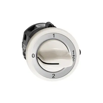 Interruttore rotativo INC FH 1/1P bianco con manopola 